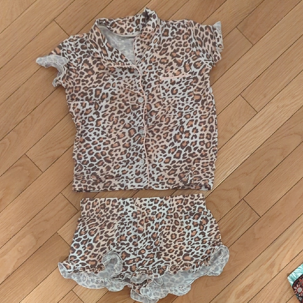 Leopard Print Pajama Set